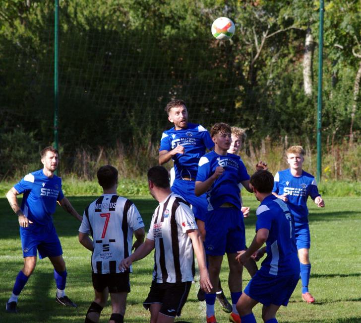 Bridge skipper Jordan Thomas clears the danger against Neyland